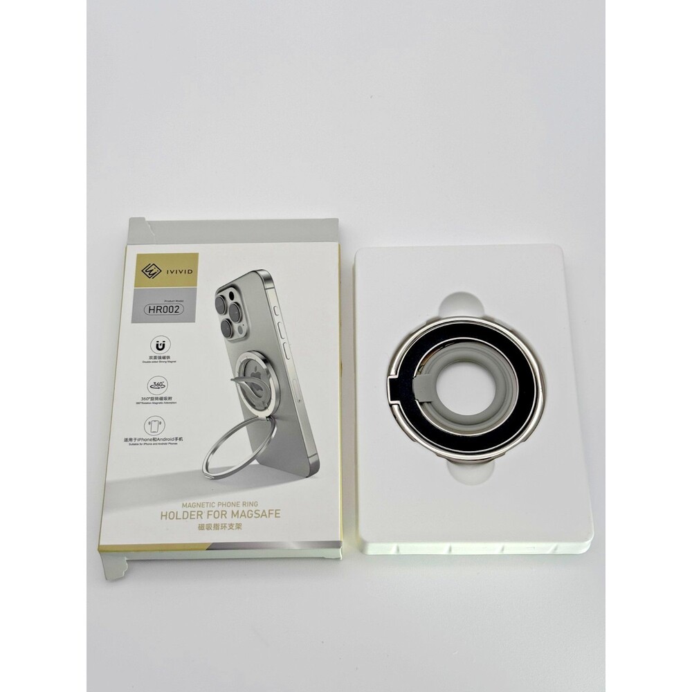 IVIVID Magnetic Phone Ring Holder for MagSafe 360° Stand Grip iPhone